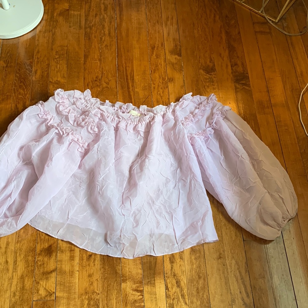 Letrueke puff ruffle sleeve blouse. Bought at Anthro‎ sale